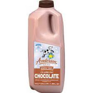 Anderson Dairy 1% Lowfat Chocolate Milk 0.50 Gal, 0.5gal