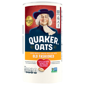 Quaker Oats 100% Whole Grain Rolled Old Fashioned Oats, 18 oz (1 lb 2 oz) 510 g