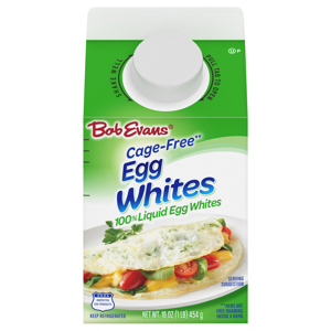 Bob Evans Egg Whites, 100% Liquid, Cage-Free, 16 oz (1 lb) 454 g