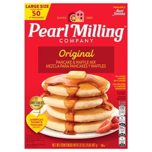Pearl Milling Company Pancake & Waffle Mix, Original, Large Size, 32 oz (2 lb) 907 g