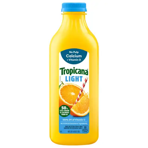 Tropicana Orange Juice Light No Pulp 46 fl oz 1.43 qt 1.36 l