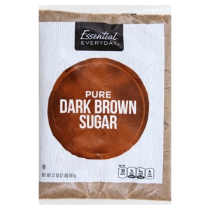 Essential Everyday Sugar, Dark Brown, Pure, 32 oz (2 lb) 907 g