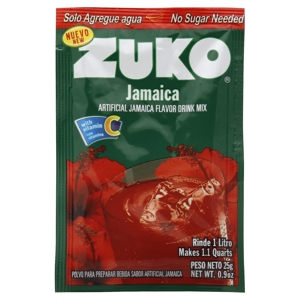 Zuko Drink Mix, Artificial Jamaica Flavor, 0.9 oz (25 g)