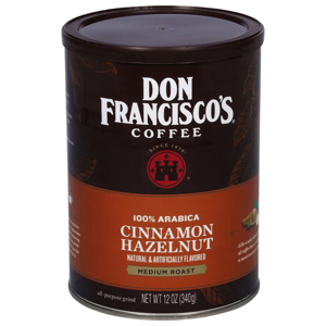 Don Francisco's Coffee, 100% Arabica, Medium Roast, Cinnamon Hazelnut, 12 oz (340 g)