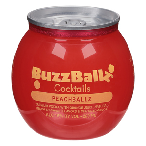 BuzzBallz Cocktails, Peachballz, 200 ml