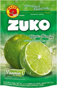 Zuko Drink Mix, Lime-Limon, 14.1 oz