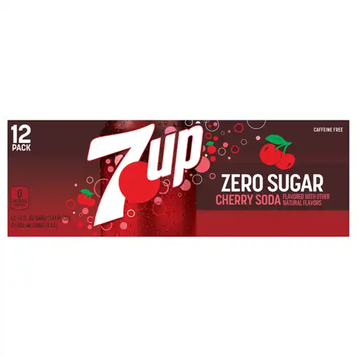 My Products – #49 Gretna – 7-up Soda, Zero Sugar, Cherry, 12 Pack