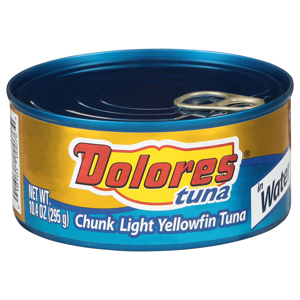 Dolores Yellowfin Tuna, Chunk Light, in Water, 10 oz (295 g)
