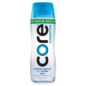 Core Hydration Water, Purified, Perfectly Balanced pH, 20 fl oz (1.25 pt) 591 ml