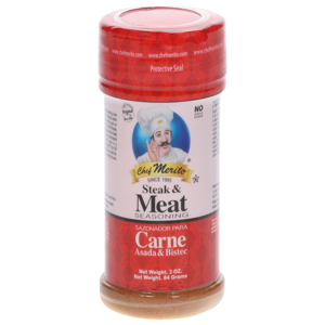 CHEF MERITO SEASONING, STEAK & MEAT, 3 OZ (85 G)