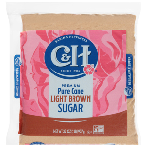 C&H Premium Pure Cane Light Brown Sugar, 32 oz (2 lb) 907 g