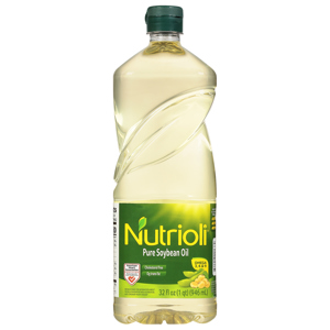 Nutrioli Pure Soybean Oil, 32 fl oz (1 qt) 946 ml
