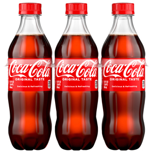 Coca-Cola Cola, 6 - 16.9 fl oz (1.06 pt) 500 ml bottles