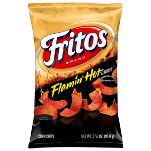 Fritos Corn Chips, Flamin' Hot Flavored, 3.375 oz (95.6 g)
