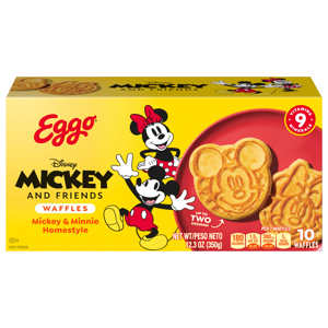 Eggo Mickey & Minnie Homestyle Waffles, 10 waffles [12.3 oz (350 g)]
