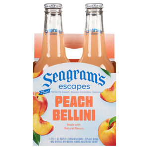 Seagram's Escapes Peach Bellini Malt Beverage, 4 - 11.2 fl oz bottles