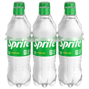 Sprite Soda, Lemon-Lime, 6 PK, 6 - 16.9 fl oz (1.06 pt) 500 ml bottles