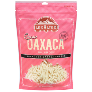 Los Altos Whole Milk Oaxaca Shredded Cheese, 16 oz (453 g)