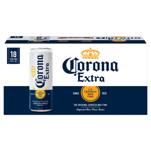 Corona Extra Beer, 18 - 12 fl oz cans