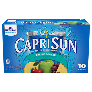 Capri Sun Pacific Cooler Juice Drink Blend, 10 - 6 fl oz (177 ml) pouches [60 fl oz (1.87 qt) 1.77 l]