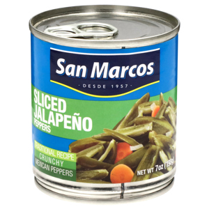 San Marcos Jalapeno Peppers, Sliced, 7 oz (198 g)