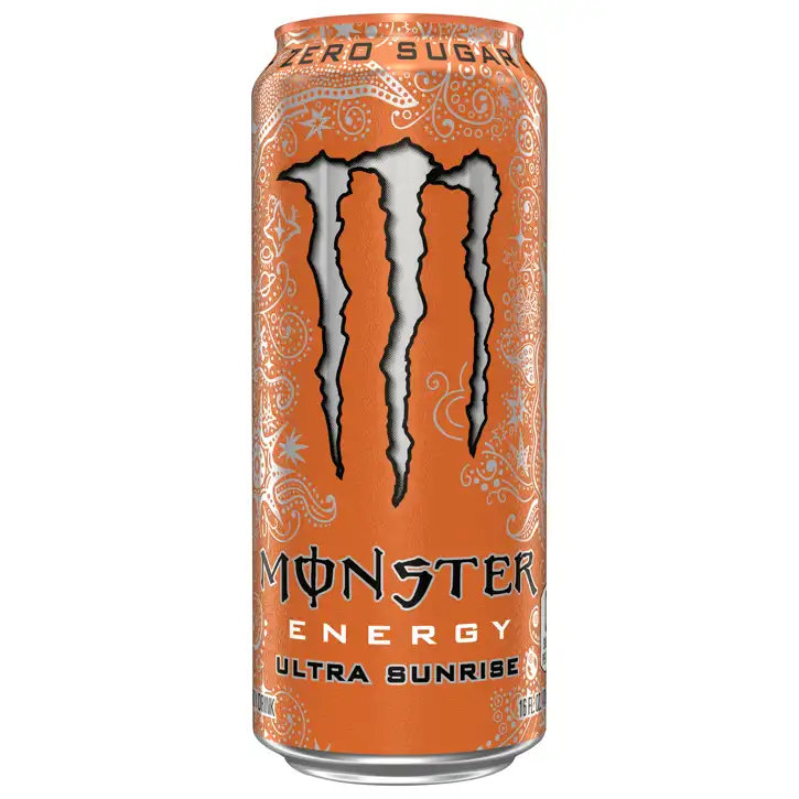 Monster Ultra Sunrise Zero Sugar Energy Drink, 16 Fl Oz (473 Ml