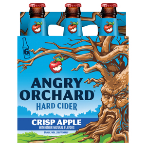 Angry Orchard Crisp Apple Hard Cider, 6 - 12 fl oz (355 ml) bottles [72 fl oz (2130 ml)]