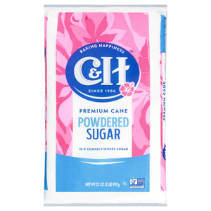 C&H Premium Cane Powdered Sugar, 32 oz (2 lb) 907 g
