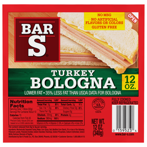 Bar S Turkey Bologna, 12 oz (340 g)