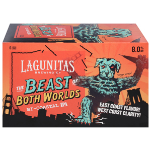 Lagunitas Brewing Co Beer, Bi-Coastal IPA, The Beast of Both Worlds, 6 - 12 oz cans