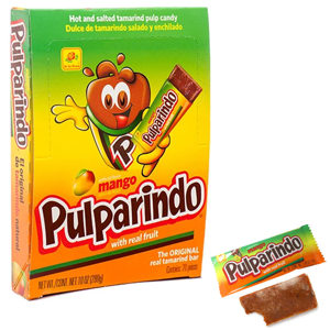 De La Rosa Pulparindo, Tamarind Pulp Candy, Mango, 20 ct