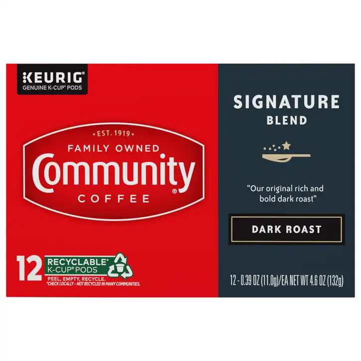 Community Coffee Chicory 72 カウント コーヒー ポッド、キューリグ