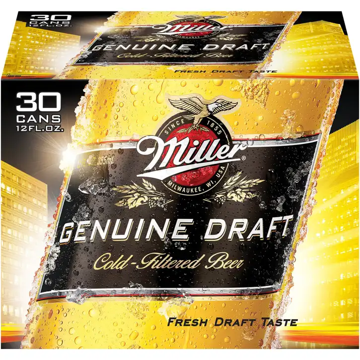 Miller Genuine Draft 30 Pk - 12 Oz Cans | Daniels Foods Sentry