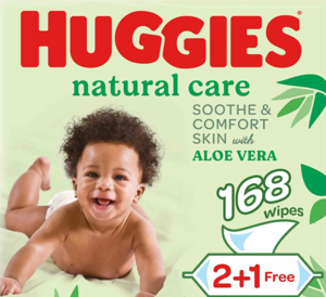 Huggies Wipes 168 count Aloe Vera Soothe & C