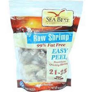 Sea Best Raw Shrimp, Easy Peel, 21/25, 16 oz