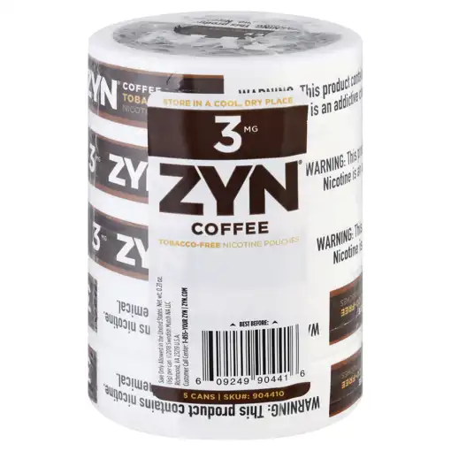 Wimberley - #67 – Zyn Nicotine Pouches, Coffee, 3 Mg, 5