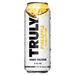 Truly Pineapple Hard Seltzer, 24 fl oz (710 ml)