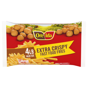 Ore-Ida Extra Crispy Fast Food Fries Value Size, 4 lb (1.81 kg)