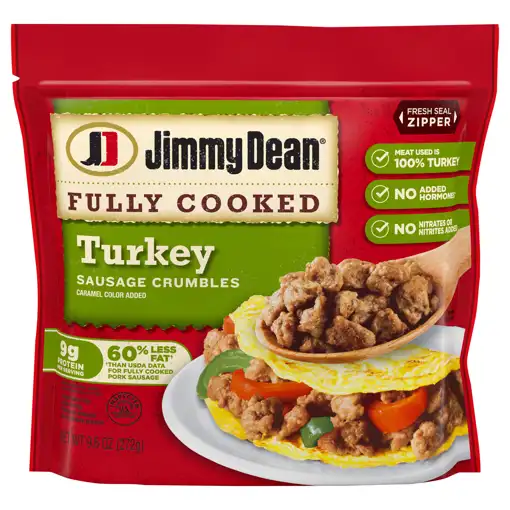 Jimmy Dean® Fully Cooked Breakfast Turkey Sausage Crumbles, oz