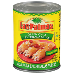 Las Palmas Medium Green Chile Enchilada Sauce, 19 oz (1 lb 3 oz) 538 g