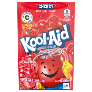 Kool-Aid Caffeine Free Cherry Drink Mix, 0.3 oz (3.6 oz)