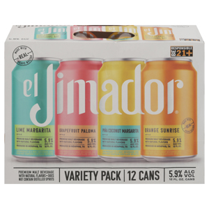 el Jimador Malt Beverage, Variety Pack, 12 - 12 fl oz cans