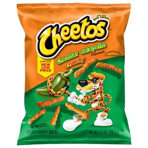 Cheetos Crunchy Cheddar Jalapeno Flavored Cheese Flavored Snacks, 8.5 oz (240.9 g)