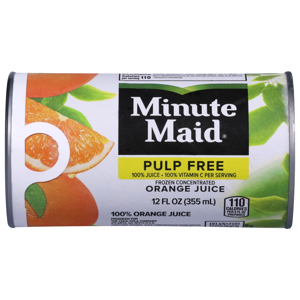 Minute Maid Frozen Concentrated, Orange Juice, Pulp Free, 12 fl oz (355 ml)