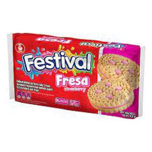 Festival Strawberry Sandwich Cookies, 12 packs [14.22 oz (403 g)]