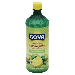 Goya Lemon Juice, Tropical, Natural Strength, Reconstituted, 32 fl oz (1 qt) 946 ml