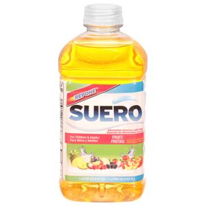 Suero Fruit Electrolyte Solution with Zinc, 1 l (33.8 fl oz)