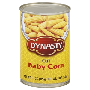 Dynasty Baby Corn, Cut, 15 oz (425 g)