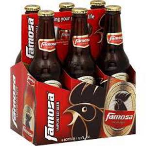 Famosa Lager Beer, 6 - 12 fl oz bottles