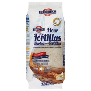 Selecta Flour, for Tortill, 35.2 oz (2.2 lb) 1 kg